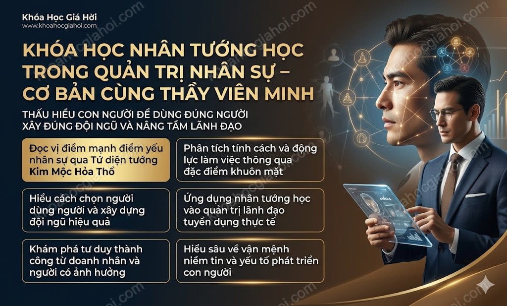 Khóa Học Nhân Tướng Học Trong Quản Trị Nhân Sự – Cơ Bản Cùng Thầy Viên Minh