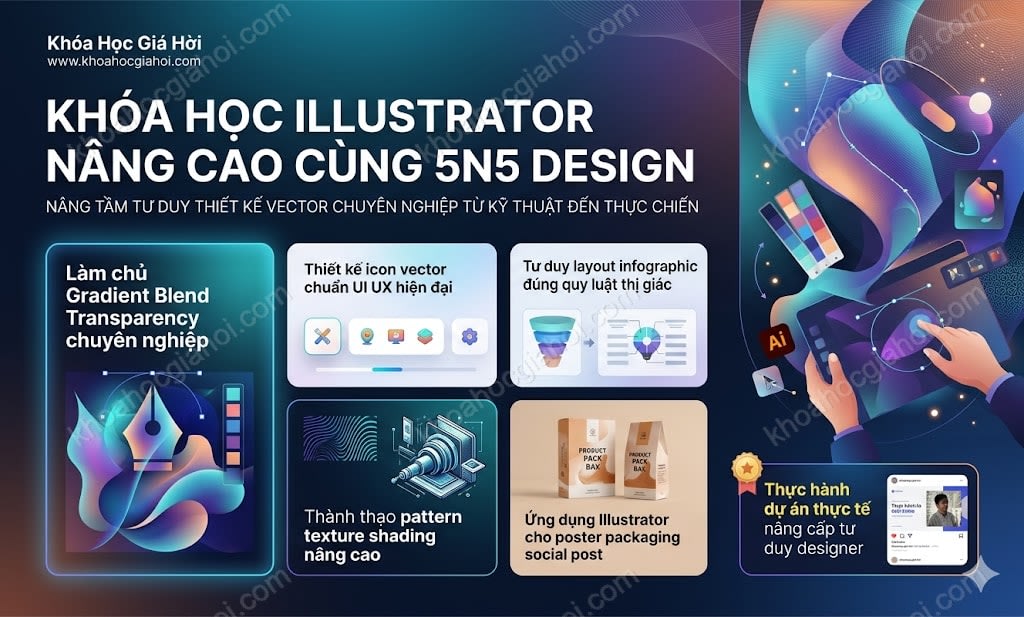 Khóa Học Illustrator Nâng Cao Cùng 5n5 Design