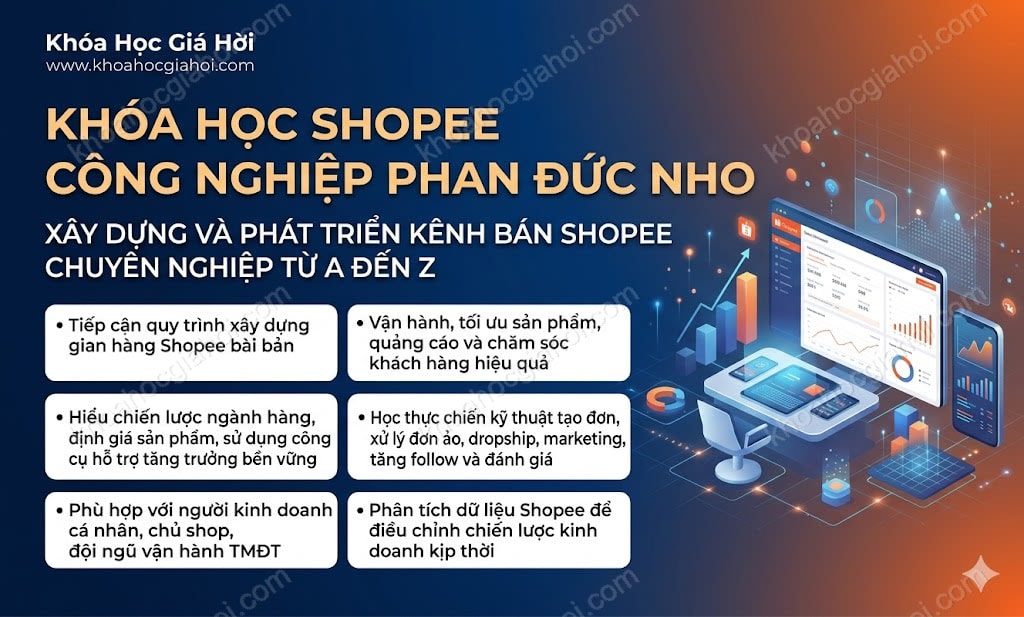 Khóa Học Shopee Công Nghiệp Phan Đức Nho