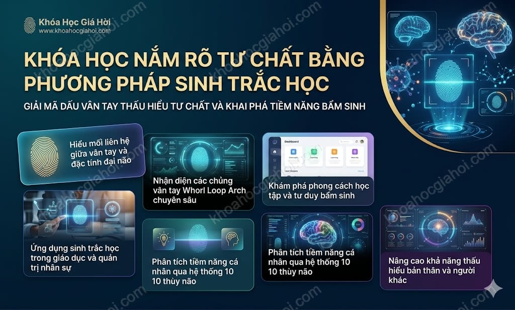 Khóa Học Nắm Rõ Tư Chất Bằng Phương Pháp Sinh Trắc Học