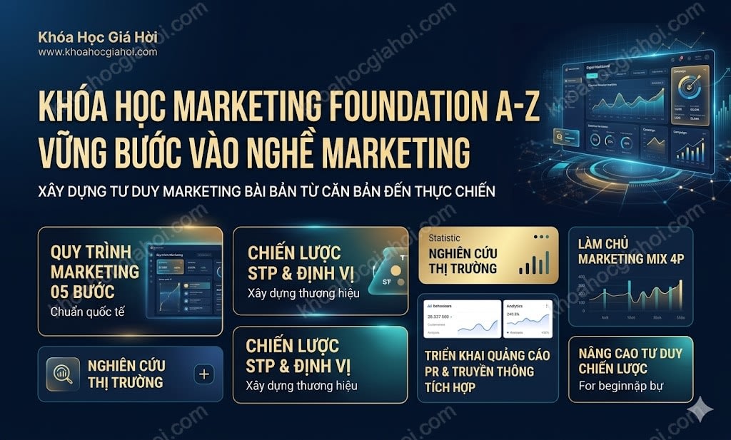 Khóa Học Marketing Foundation A-Z Vững Bước Vào Nghề Marketing