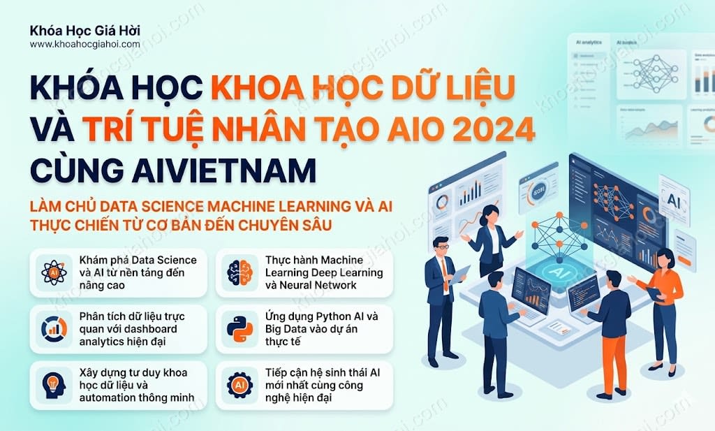 Khóa Học Khoa Học Dữ Liệu Và Trí Tuệ Nhân Tạo (AIO 2024) Cùng AIVIETNAM
