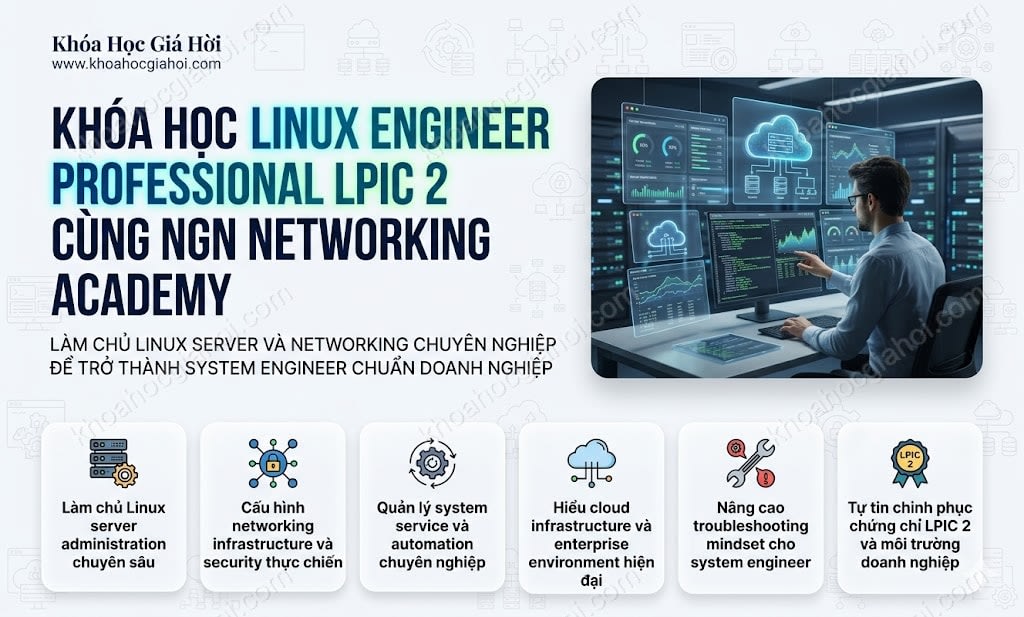 Khóa Học Linux Engineer Professional (LPIC-2) Cùng NGN Networking Academy