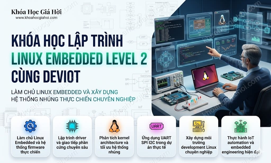 Khóa Học Lập Trình Linux Embedded Level 2 Cùng Deviot