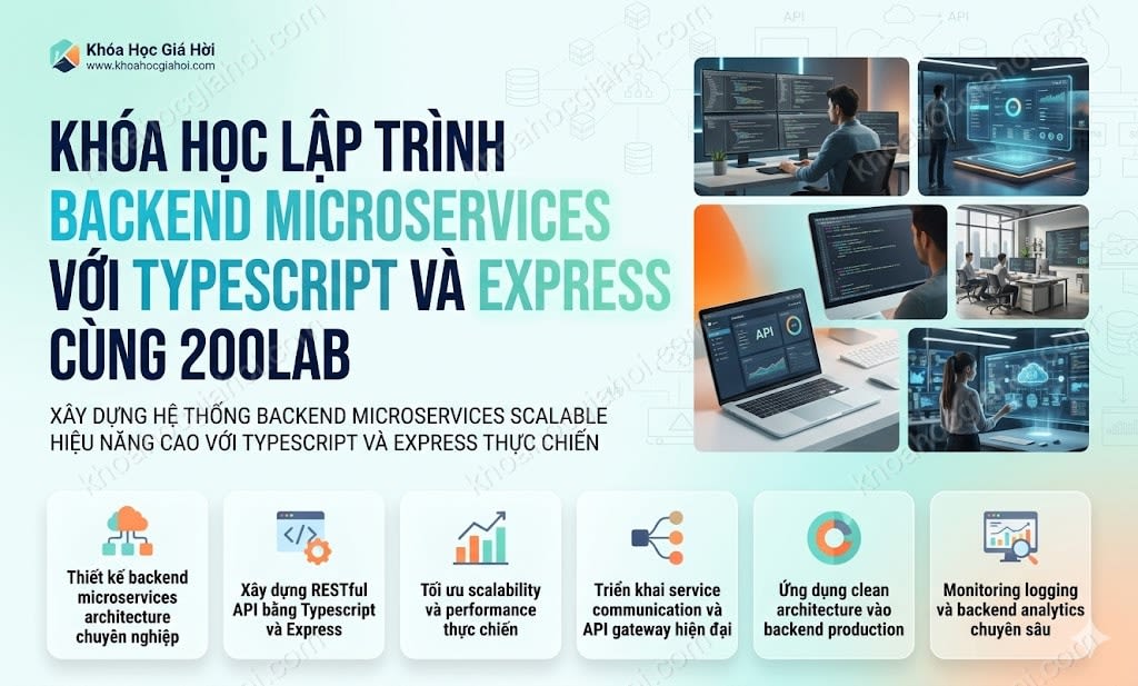 Khóa Học Lập Trình Backend Microservices Với Typescript Và Express Cùng 200Lab
