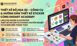 Khóa Học Thiết Kế Đồ Họa 2D – Công Cụ & Hướng Dẫn Thiết Kế Sticker Cùng Digiart Academy
