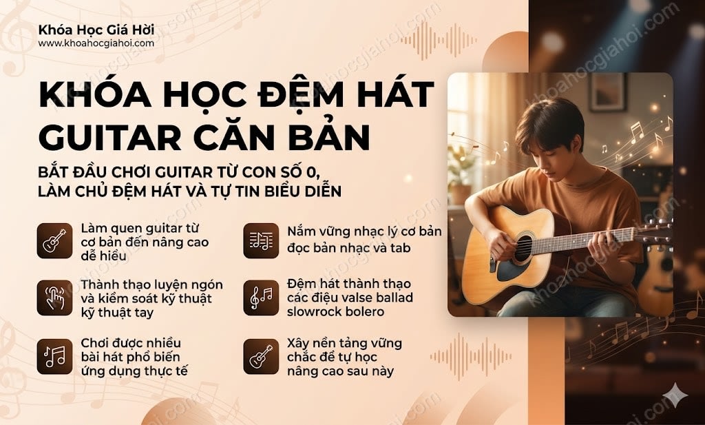 Khóa Học Đệm Hát Guitar Căn Bản