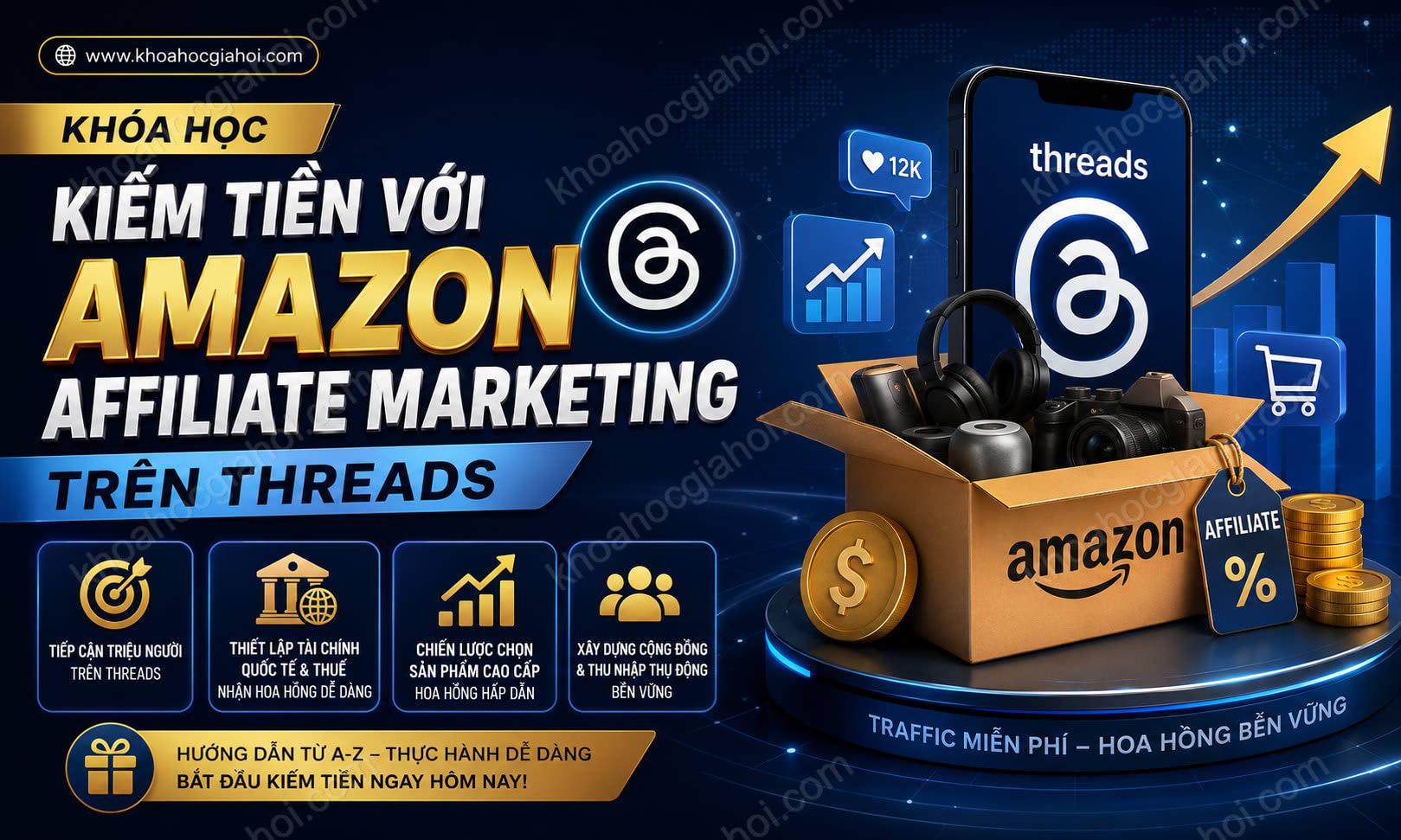 Khóa Học Kiếm Tiền Với Amazon Affiliate Marketing Trên Threads