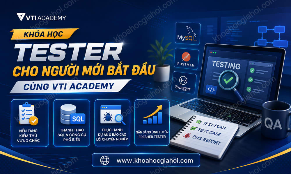 Khóa Học Tester Cho Người Mới Bắt Đầu Cùng VTI Academy