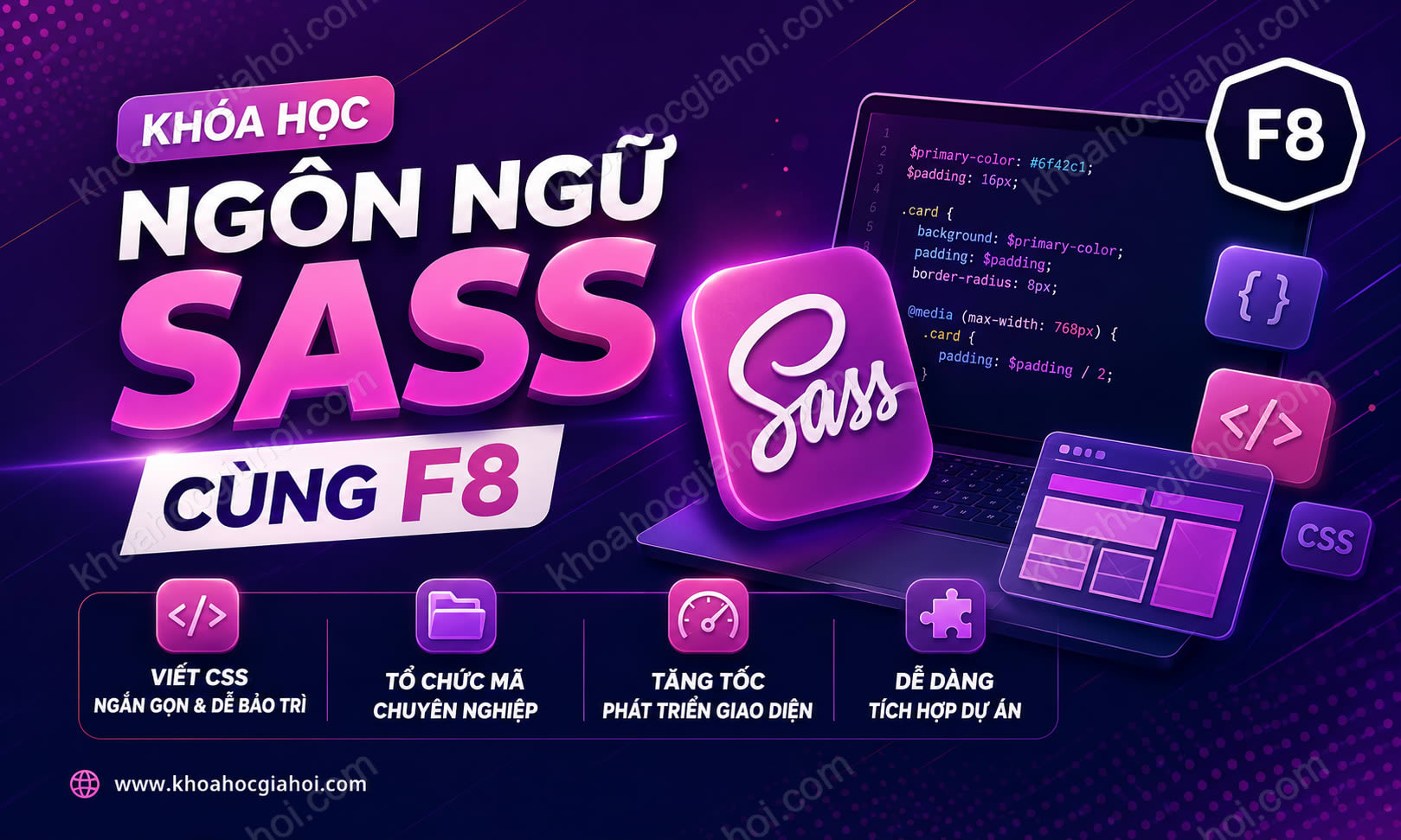 Khóa Học Ngôn Ngữ Sass Cùng F8