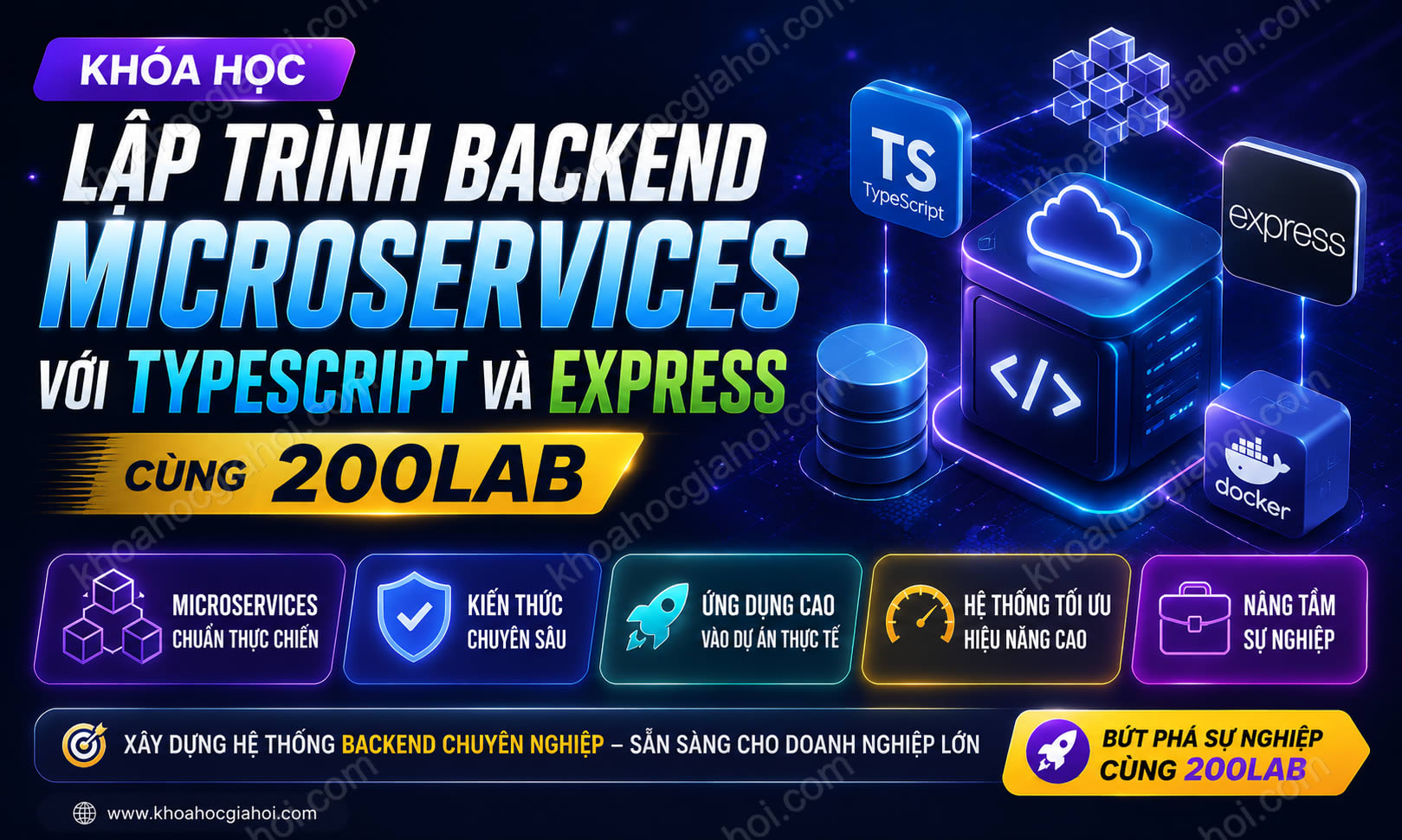 Khóa Học Lập Trình Backend Microservices Với Typescript Và Express Cùng 200Lab