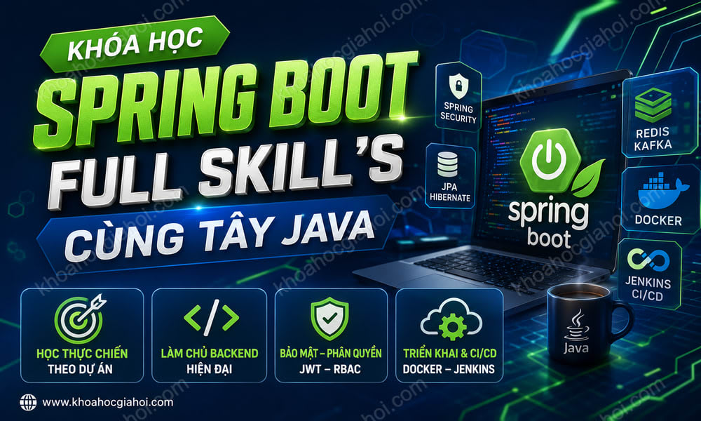 Khóa Học Spring Boot Full Skill's Cùng Tây Java
