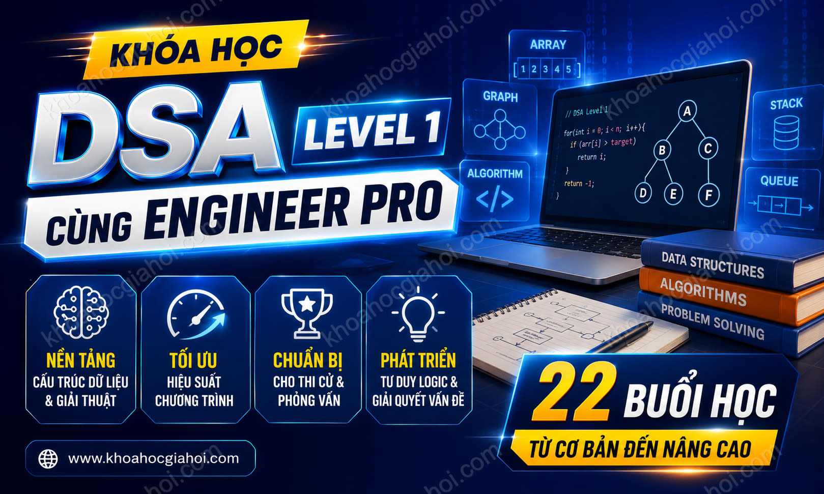 Khóa Học DSA Level 1 Cùng Engineer Pro