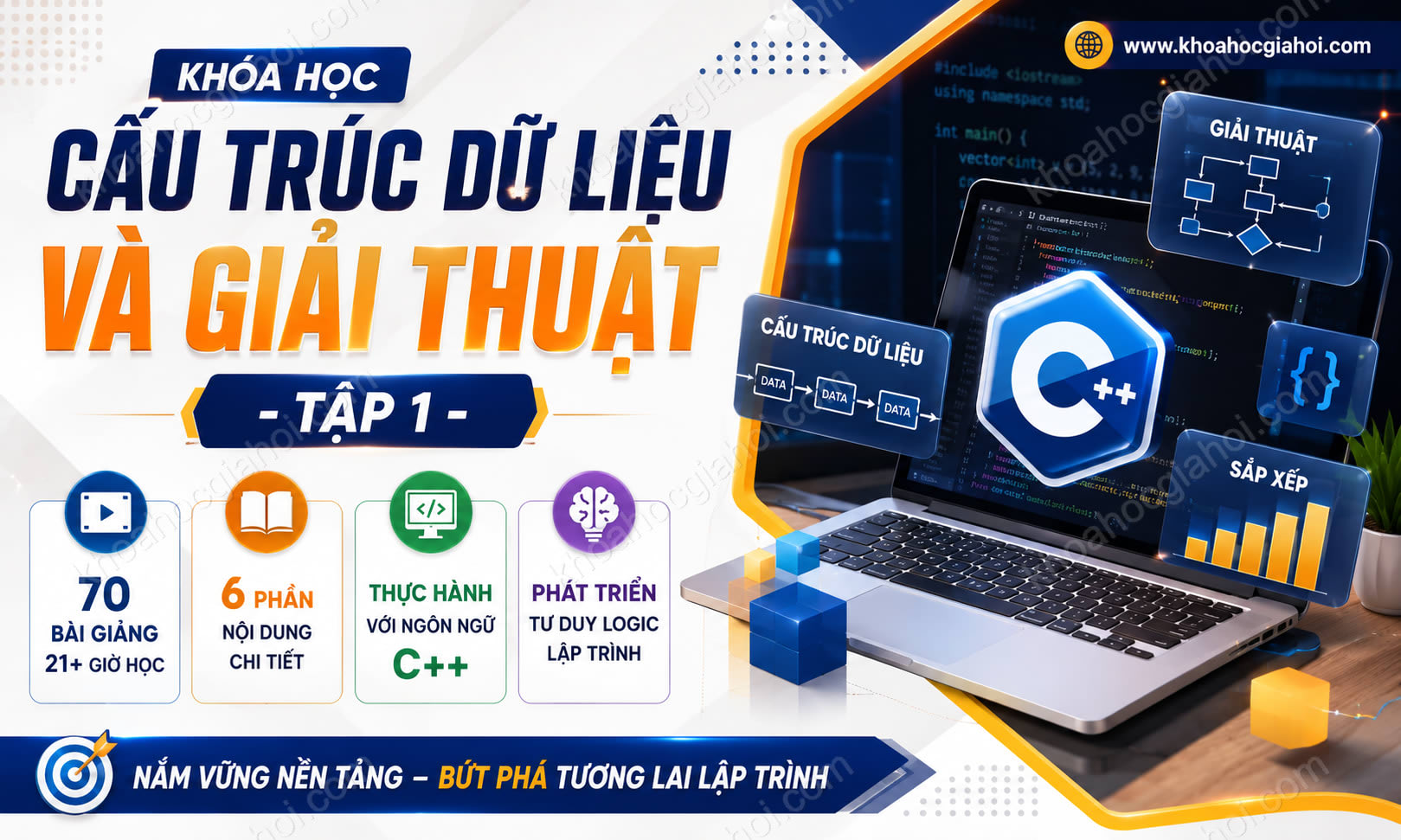 Khóa Học Cấu Trúc Dữ Liệu Và Giải Thuật - Tập 1