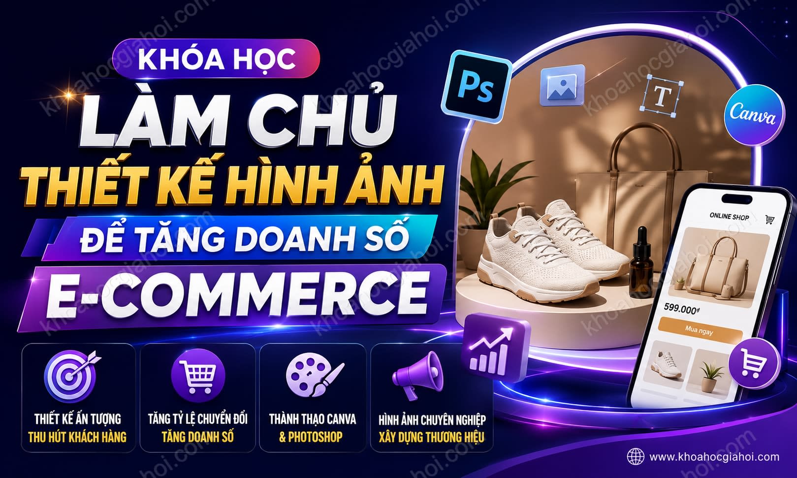 Khóa Học Làm Chủ Thiết Kế Hình Ảnh Để Tăng Doanh Số E-commerce