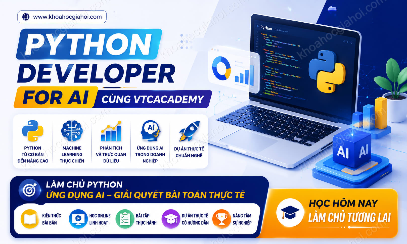 Khóa Học Python Developer For AI Cùng Vtcacademy