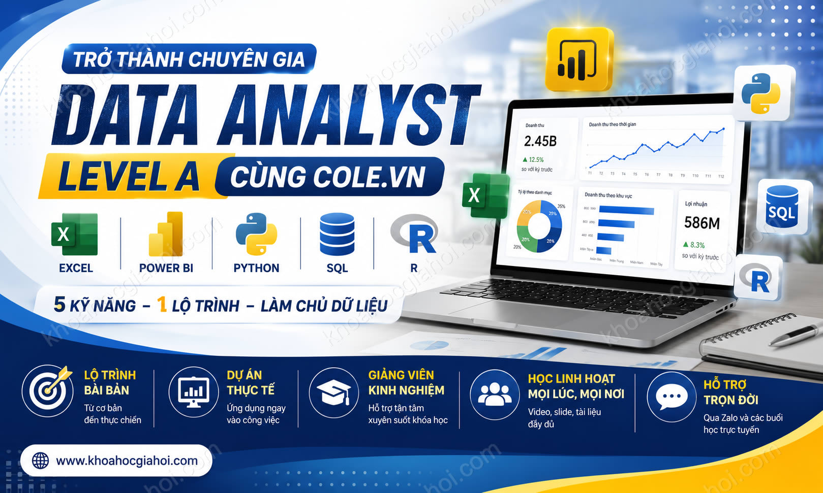 Khóa Học Data Analyst - Level A Cùng Cole.vn