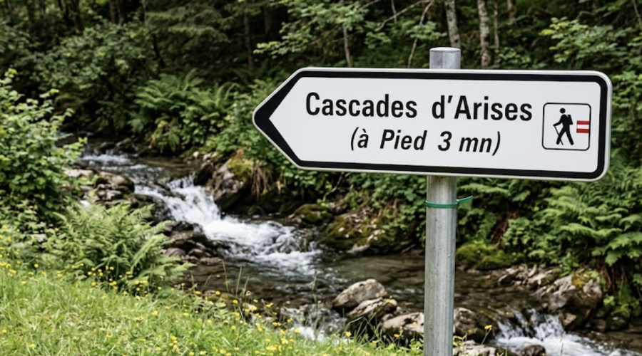 La cascade d'Arizes nichée dans la forêt des Hautes-Pyrénées