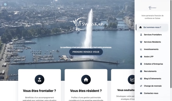 Site web expert financier Suisse - SWISSKAP