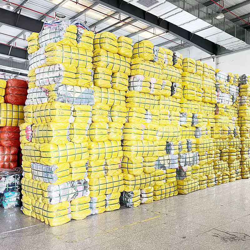 Bulk fabric stock held in the Gentle Nest warehouse
