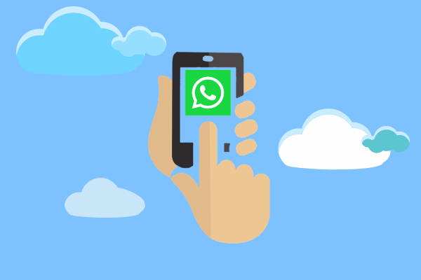 Ilustração de envio ilimitado de mensagens