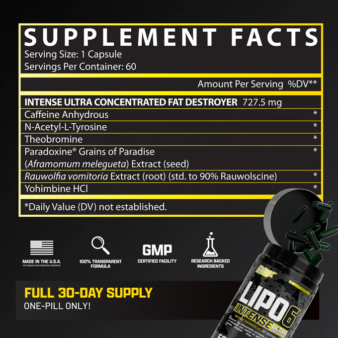 NUTREX Lipo-6 Intense UC image 3