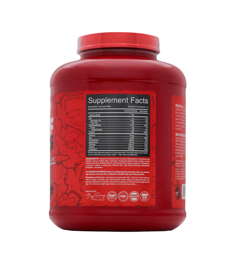 RED REX BEEF – MASS PLUS – 2.7KG image 2