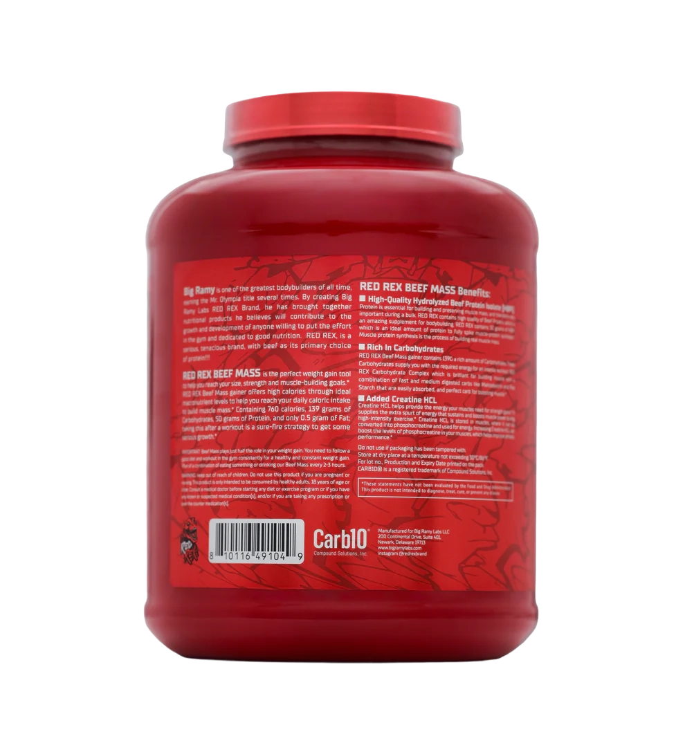RED REX BEEF – MASS PLUS – 2.7KG image 3