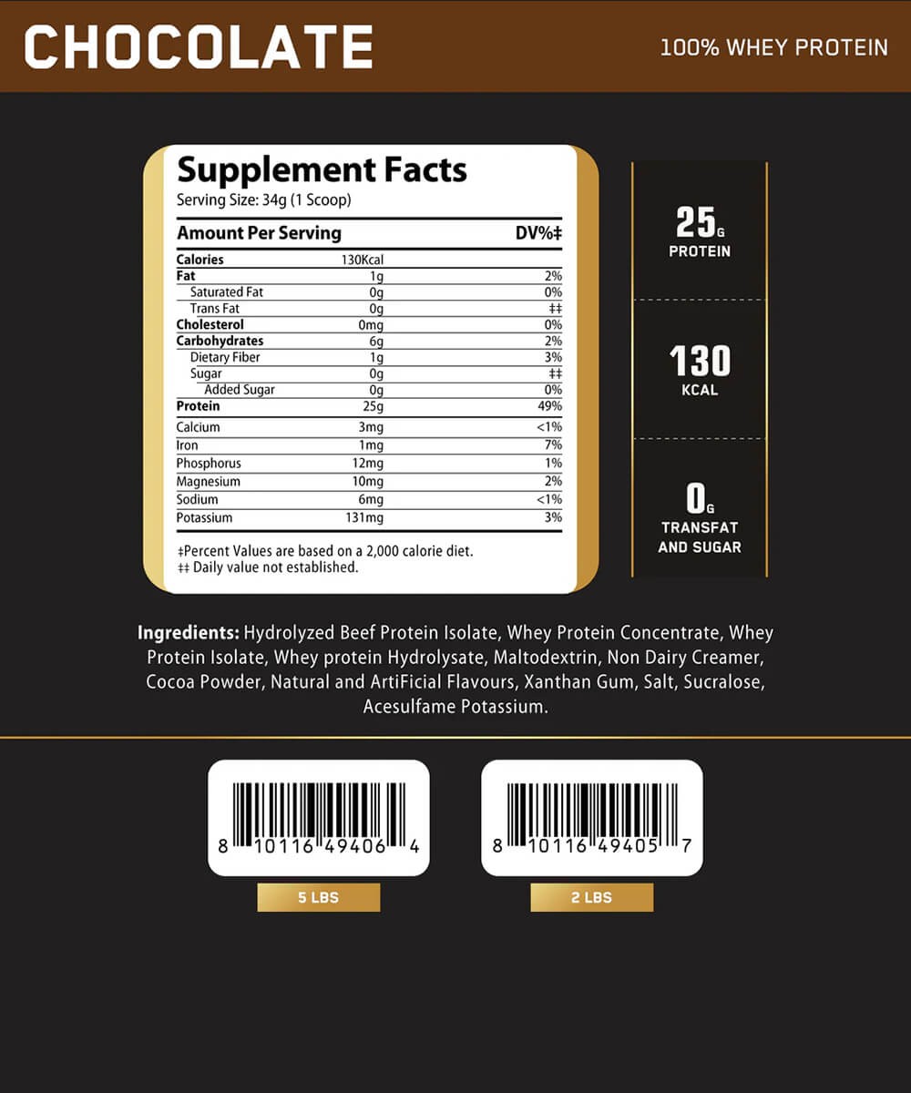 100% Whey Protein Challenger Nutrition 2.26kg image 2