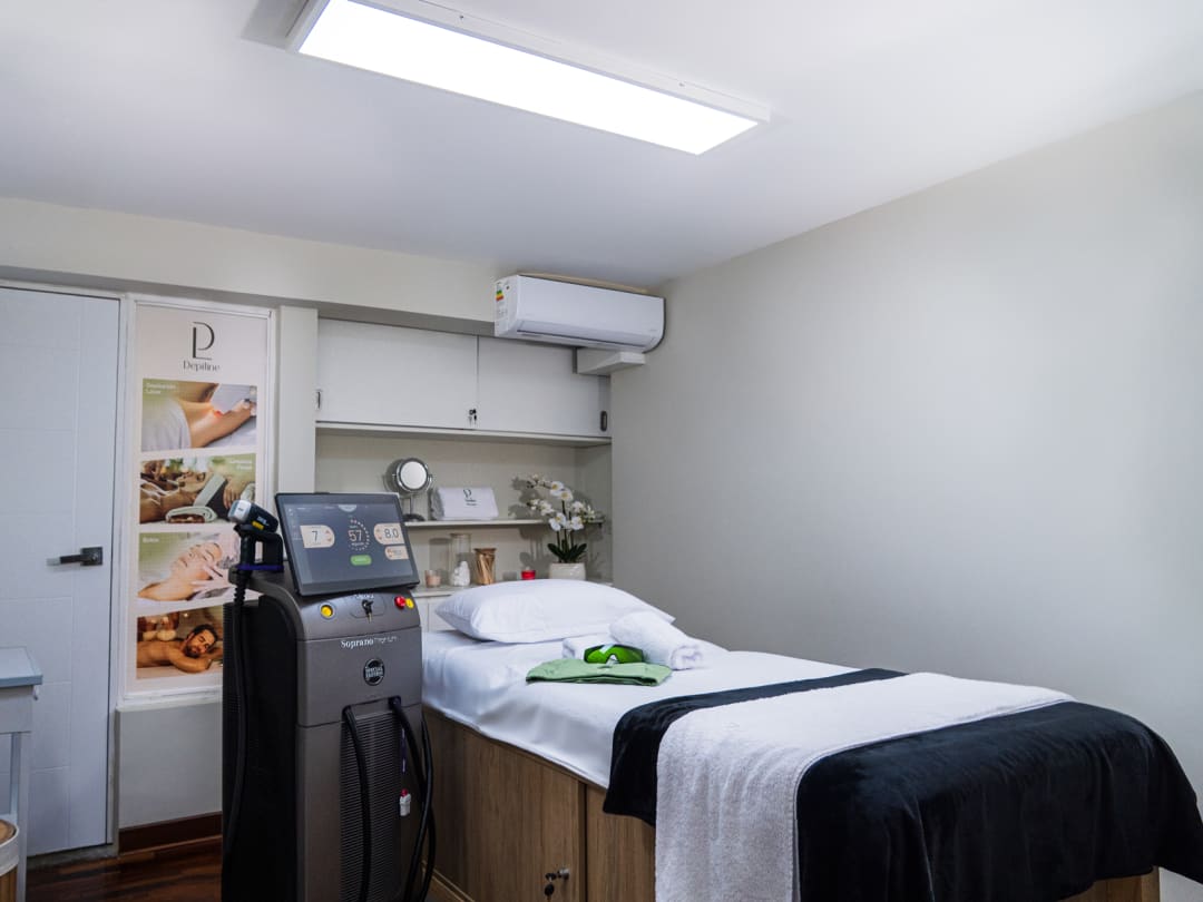 Sala de depilación láser de Depiline en Miraflores