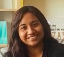 Portrait of Sofia, a smiling volunteer