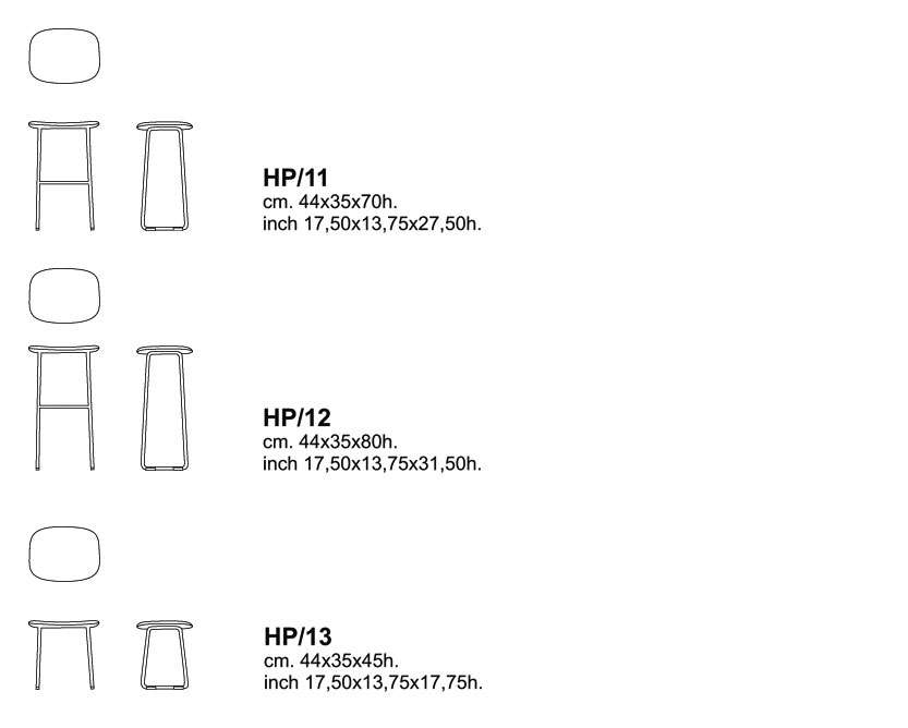 cappellini hi pad stool dimensions