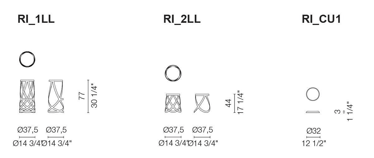 cappellini ribbon stool dimensions