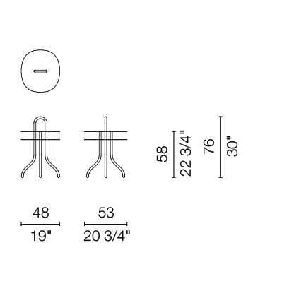 cappellini taco side table dimensions