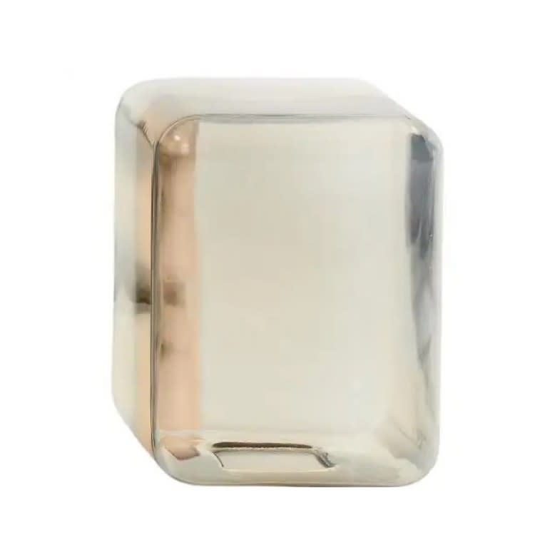 Acerbis Lokum side table immediately available Grey color blown glass 3