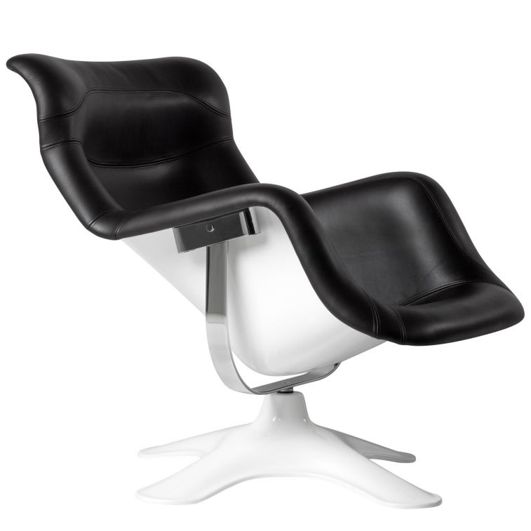 Artek Karuselli lounge chair black 