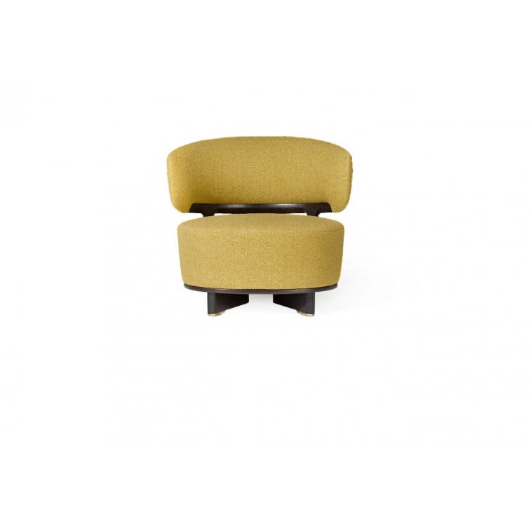 Ceccotti Icolounge armchair yellow fabric