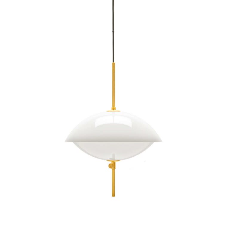 Fritz Hanesn Clam suspension lamp 44cm closed