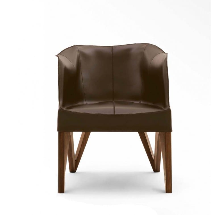 Mobius 62900 Saddle Leather Armchair-Armchair-Giorgetti-Umberto Asnago