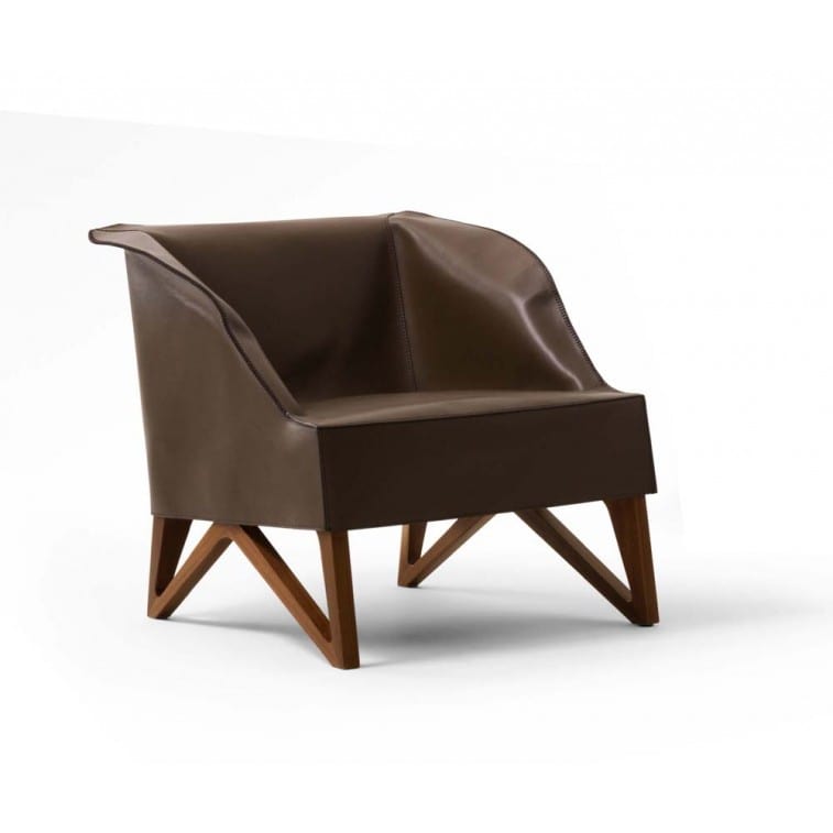 Mobius 62920 Saddle Leather Armchair-Armchair-Giorgetti-Umberto Asnago