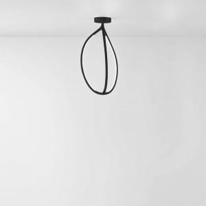 Artemide arrival ceiling lamp black 70 cm 