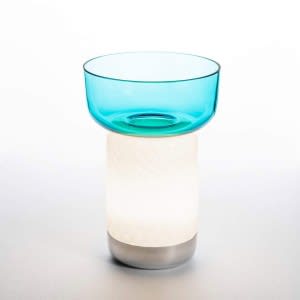 Artemide Bontà turquoise bowl table lamp 