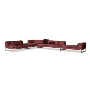 Baxter Viktor Sofa Kashmir Bordeaux 