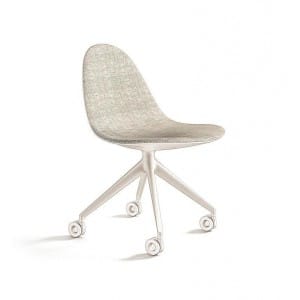 cassina 247 caprice chair 4 spokes with wheels swiveling base 