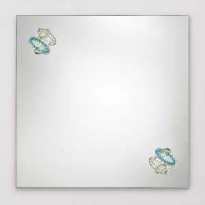 Cassina Hooptical Mirror 90x90cm transparent light green 