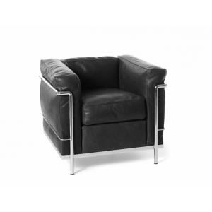 Cassina LC2 Black Leather 