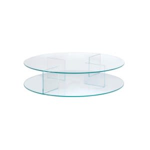 Cassina Mex coffee table round glass - immediately available 