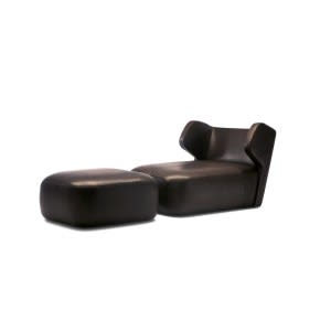 Ceccotti DC armchair and ottoman 