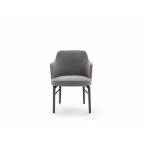 Flexform Leda chair with armrests front 