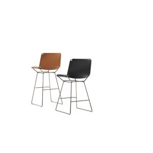 MDF Italia Neil leather stool 